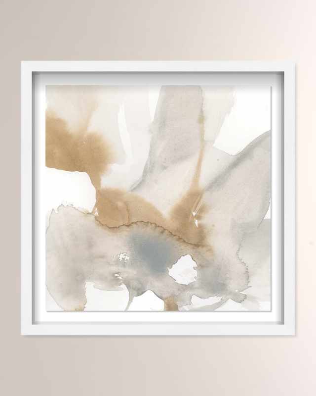 "Neutral Flow III" Framed Art Print on Paper